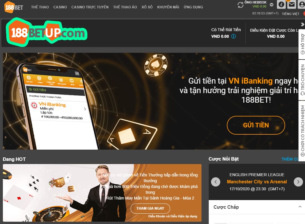 188BET là nhà cái được cấp phép hoạt động chính thức