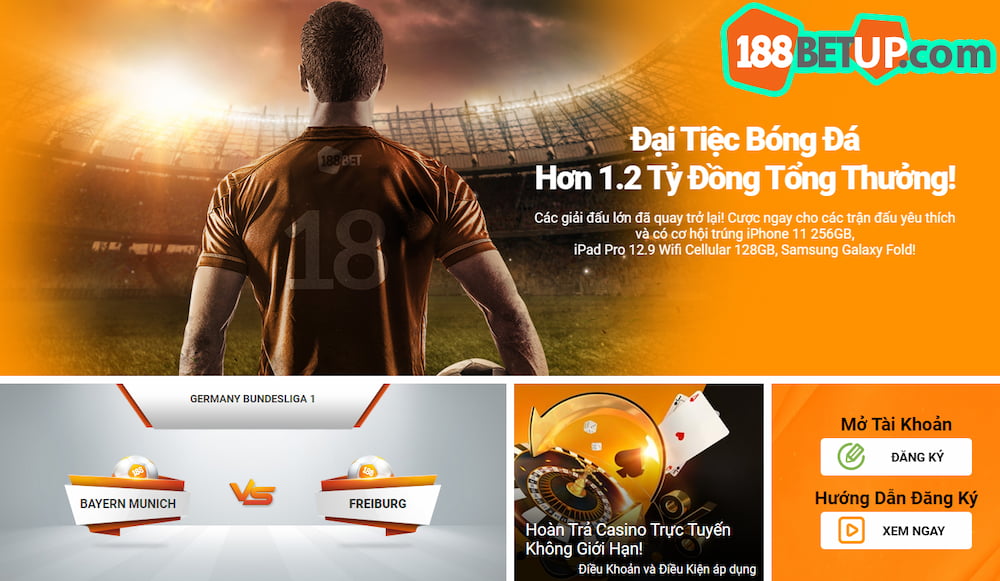 188Bet Live trực tiếp các trận đấu đỉnh cao