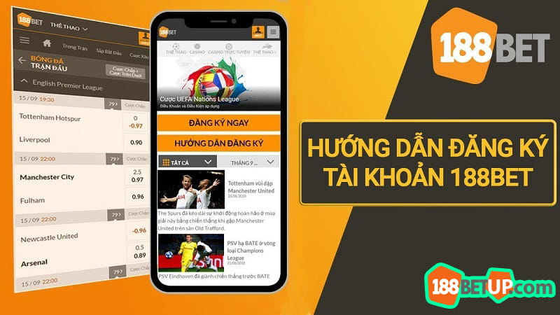 Đăng ký tài khoản 188Bet dễ dàng, nhanh chóng