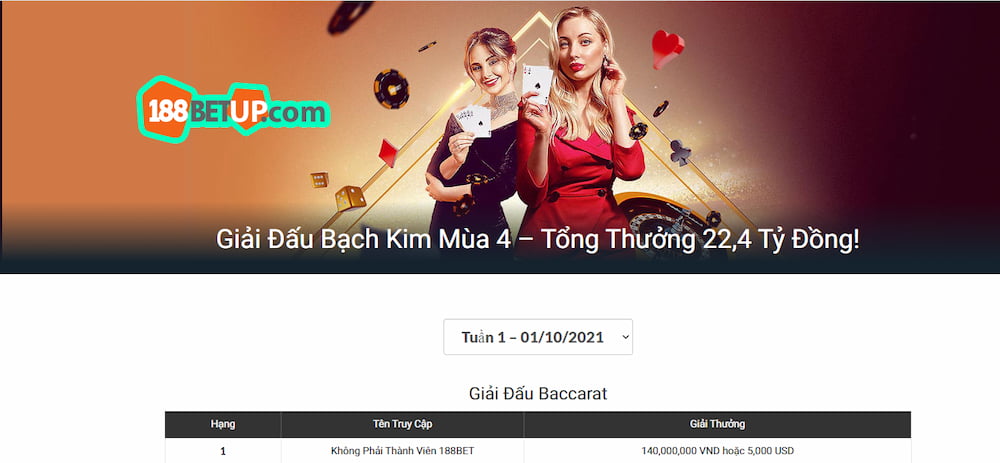 Giao diện 188thethao sang trọng, hiện đại