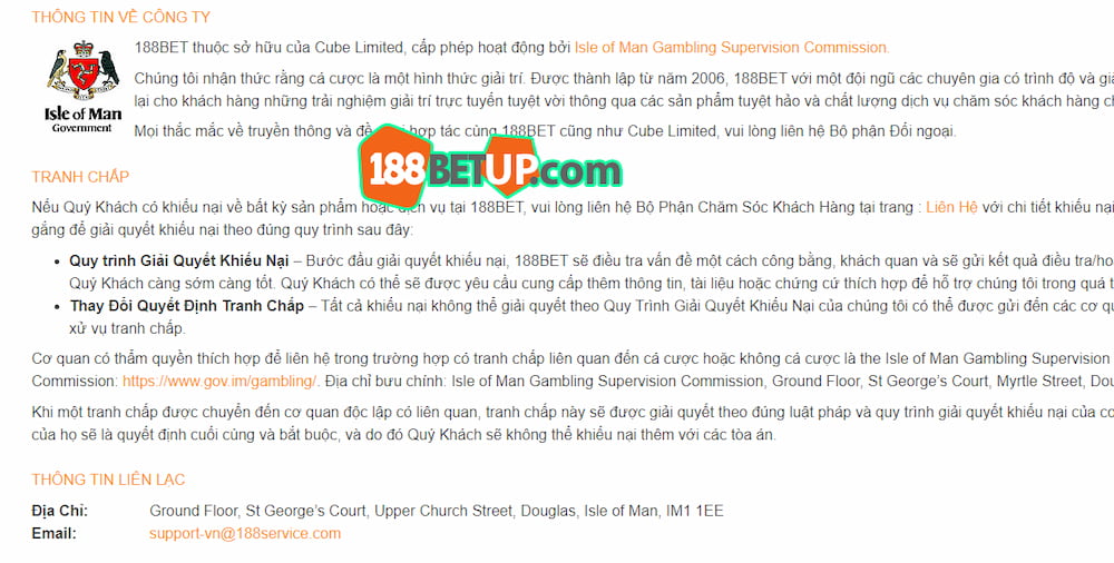 Tổng quan về nhà cái 188BET