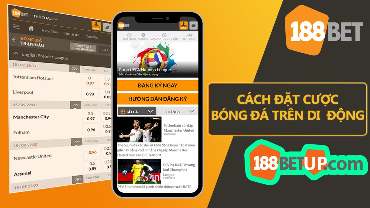 Giao diện của nhà cái 188BET đơn giản nhưng sang trọng