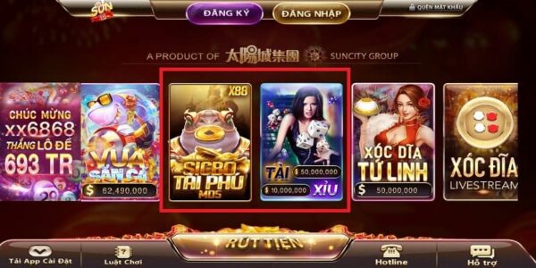 Game tài xỉu đẳng cấp hoàng gia